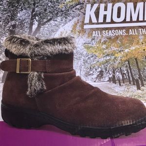 New in Box Brown KHOMBU BOOTS